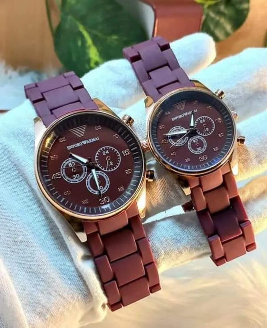 Stylish Rubber Chain Watch for Couple beautifull wear