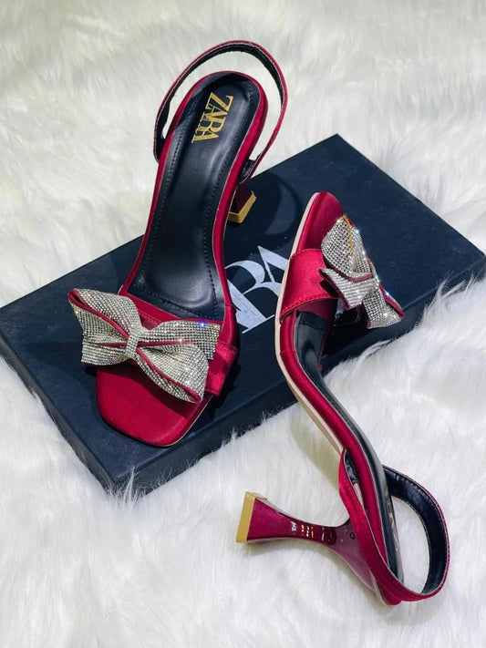 Zara Bow Heels beautifull wear