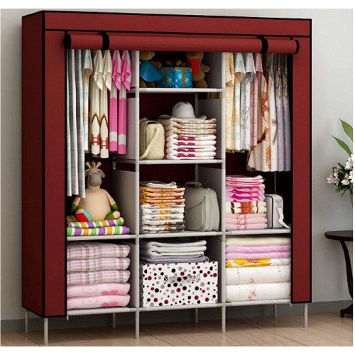 3 Door Fancy & Portable Foldable Closet Wardrobe beautifull wear