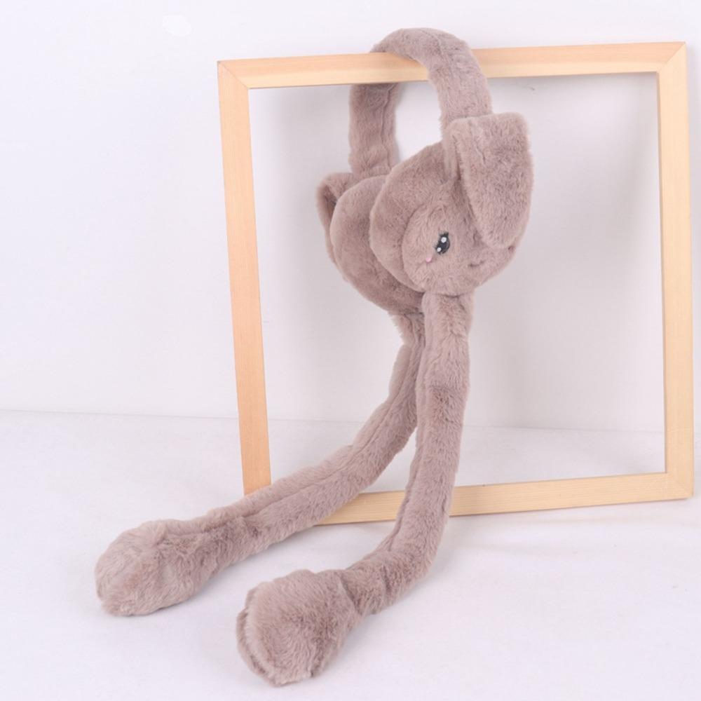 Soft Fluffy Rabbit Ears Headband | Moving Ears Plush Earmuffs | Warm & Cozy – 1Pc Random Colour beautifull wear