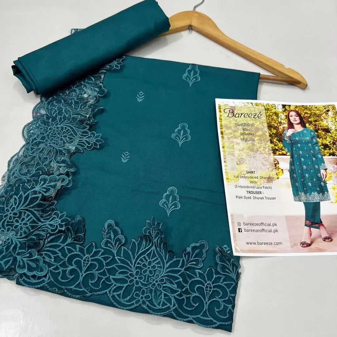 Bareezé unstitched two-piece suit beautifull wear