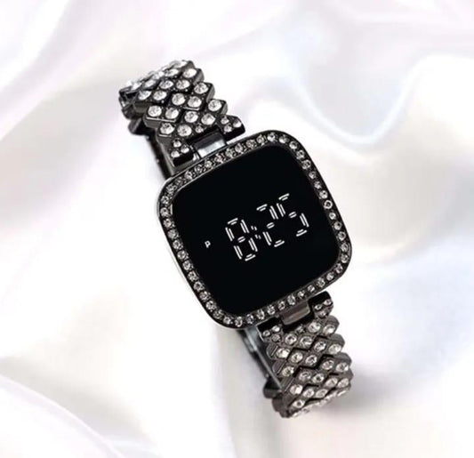 Luxury Crystal Digital Bracelet Watch beautifull wear