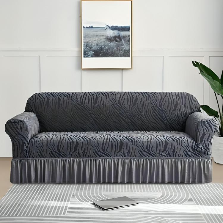 7 Piece Zebra Velvet Sofa Covers beautifull wear