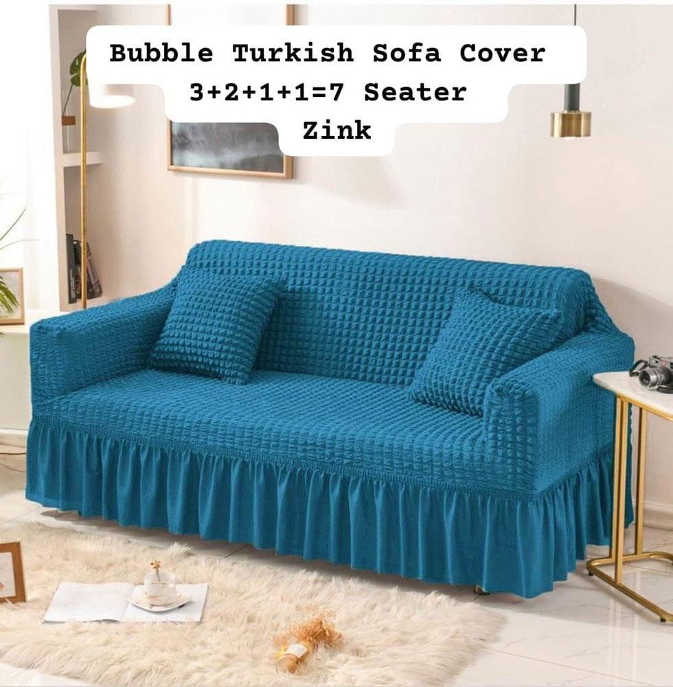 7 Piece Turkish Style Bubble Sofa Cover beautifull wear