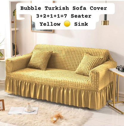 7 Piece Turkish Style Bubble Sofa Cover beautifull wear