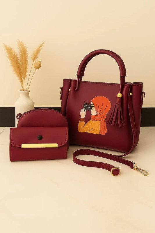 3in1 Hijab Girl Handbag beautifull wear