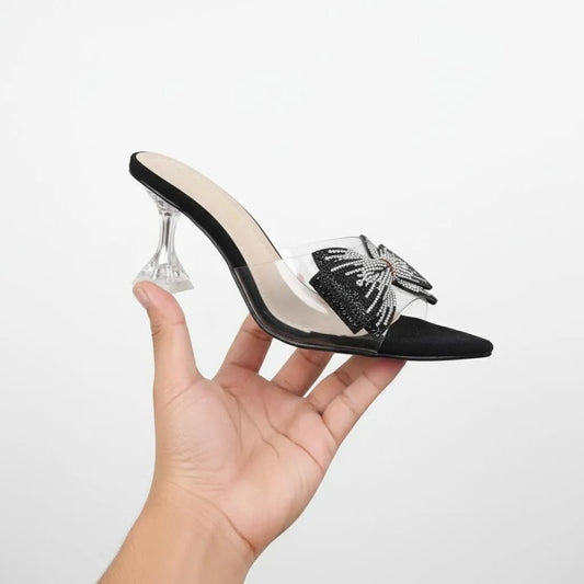 The Midnight Sparkle: Crystal Butterfly Heels beautifull wear